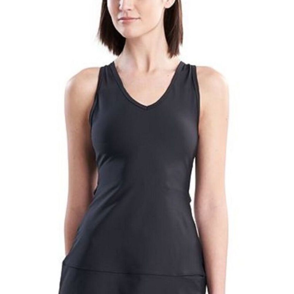 Natori Women's Solstice Back Cutout Dress Black Size X-Large - Picture 4 of 12